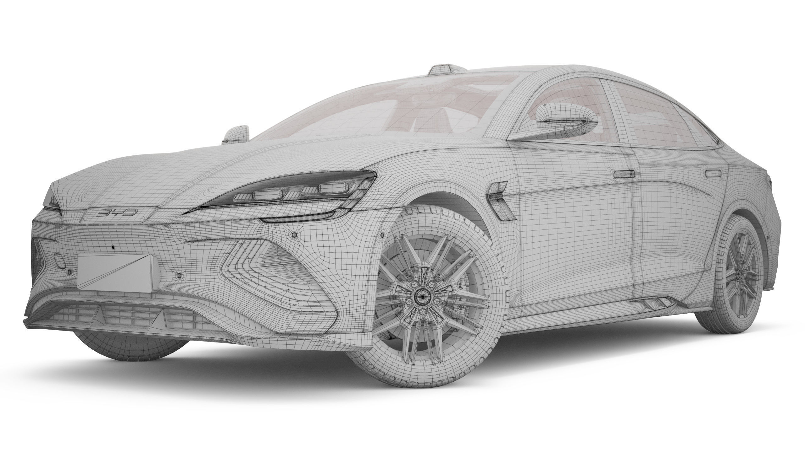 2025 BYD Seal With Interior 3D model_26