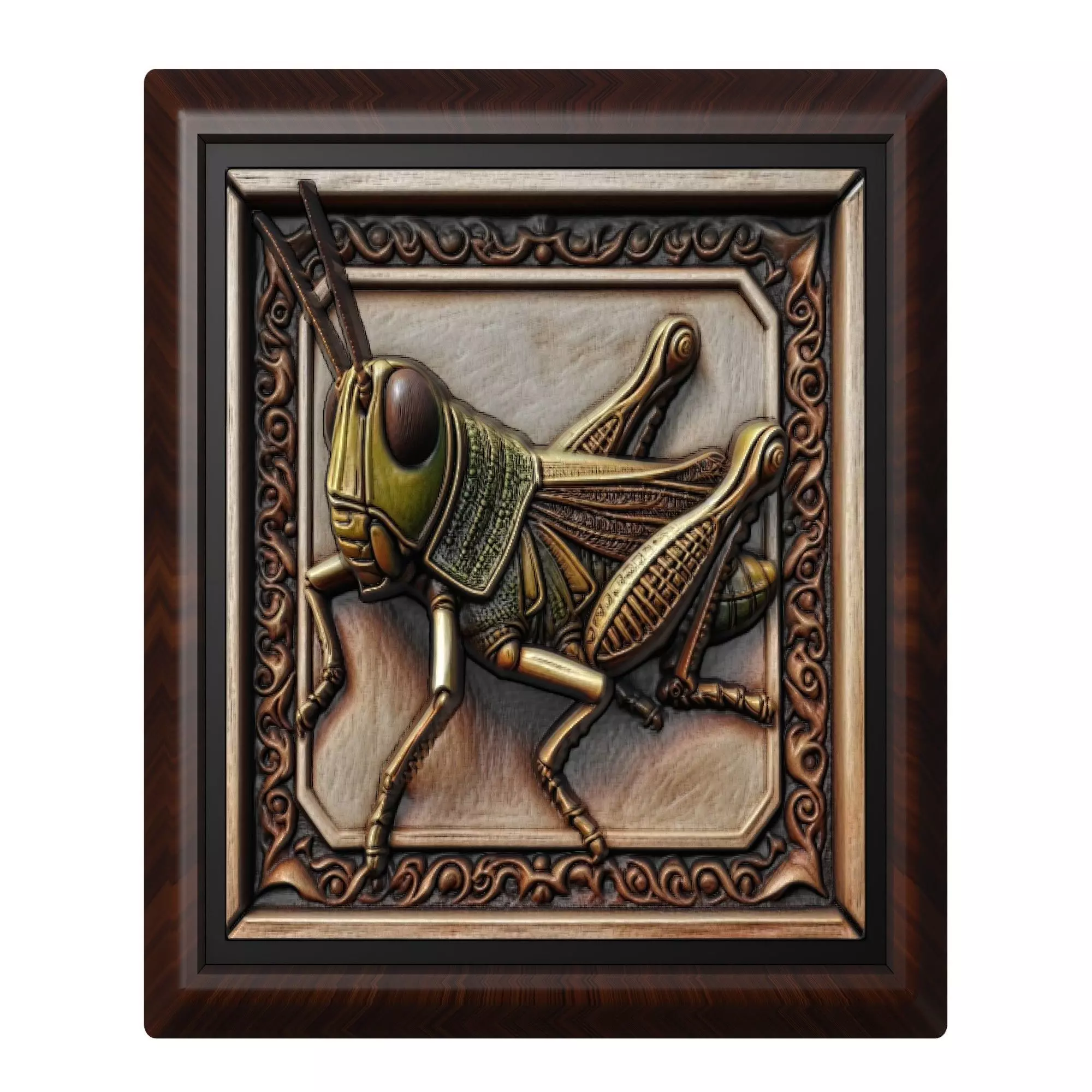 Grasshopper Animal 3D print model
