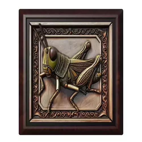Grasshopper Animal 3D print model