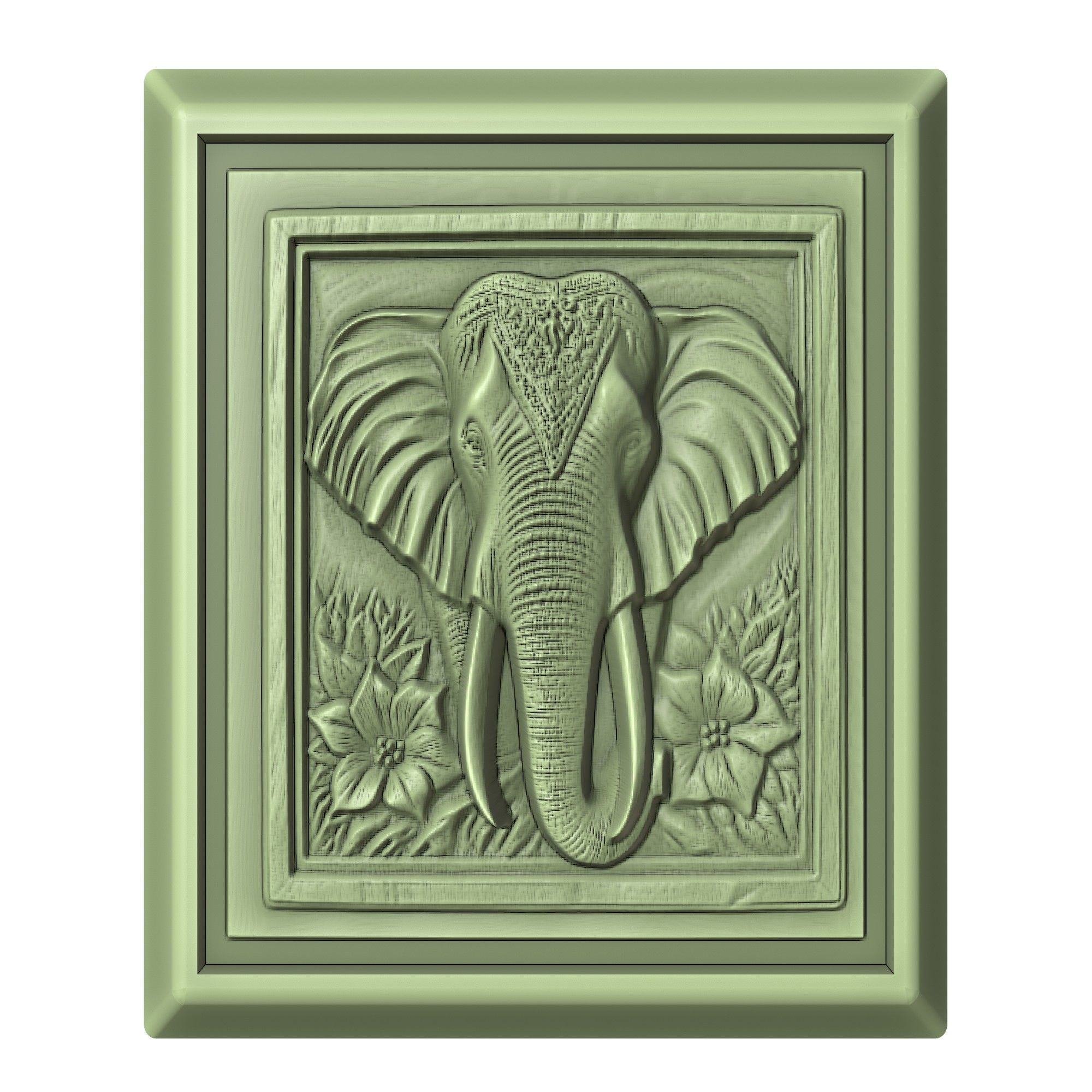 Elephant Animal 3D print model_2