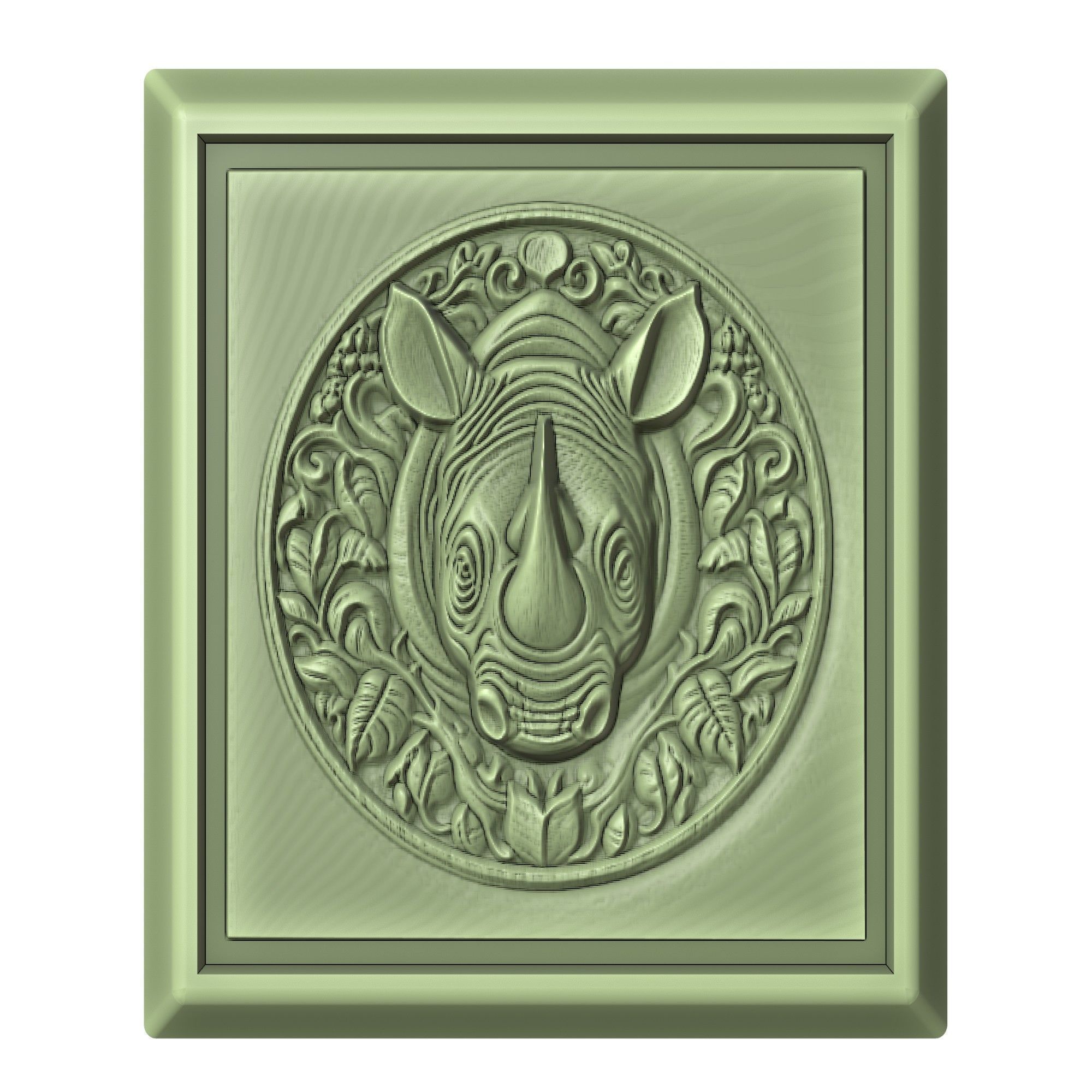 Rhinoceros Animal 3D print model_2