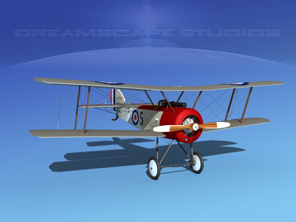 Sopwith Pup Fighter 3D model_4
