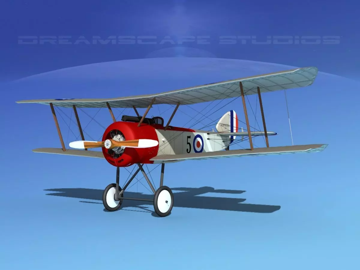 Sopwith Pup Fighter 3D model_0