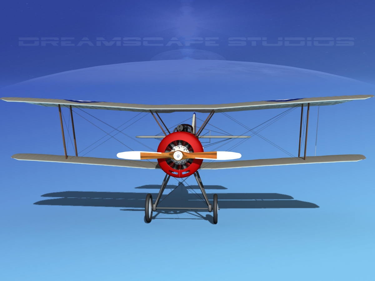 Sopwith Pup Fighter 3D model_5