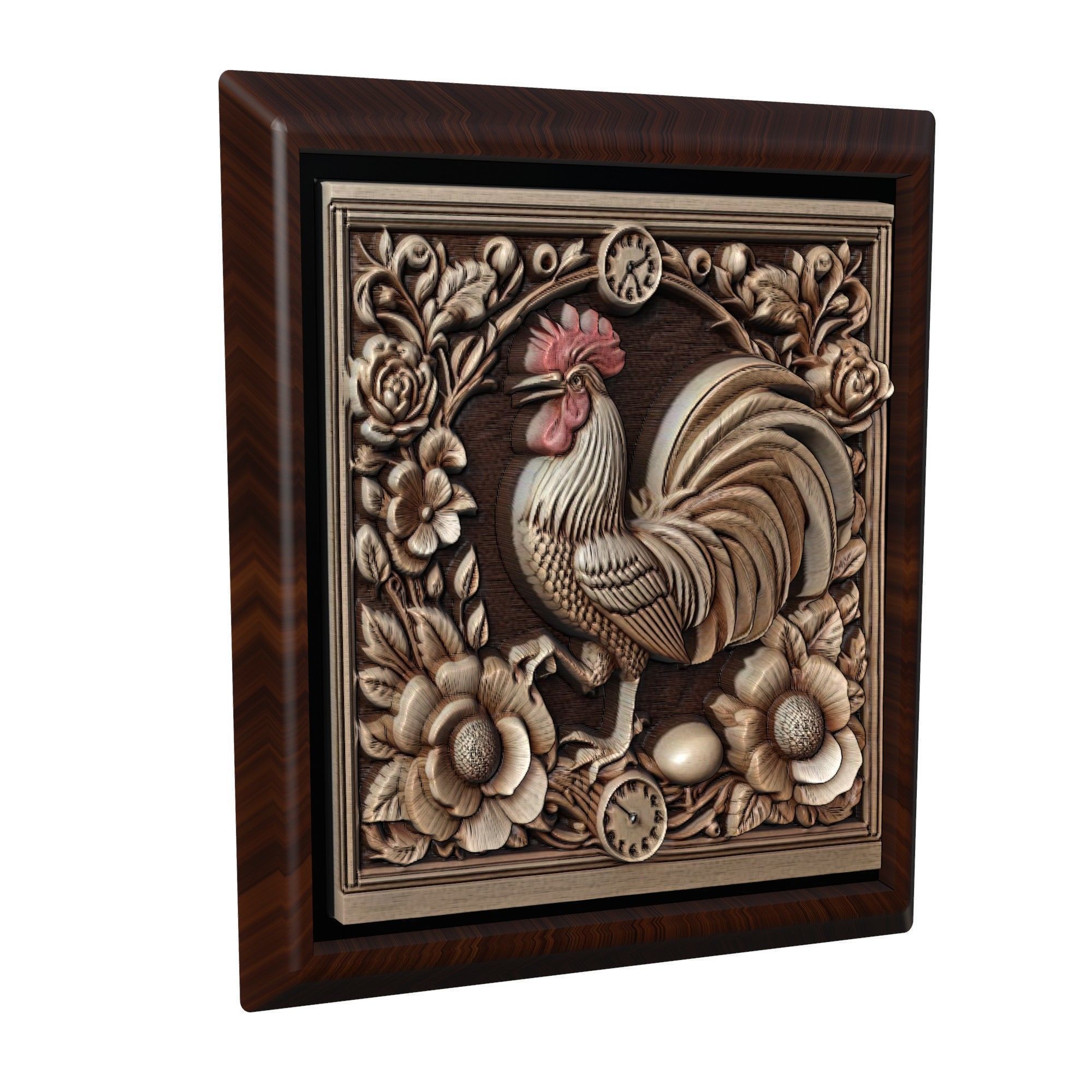 Rooster Animal 3D print model_1