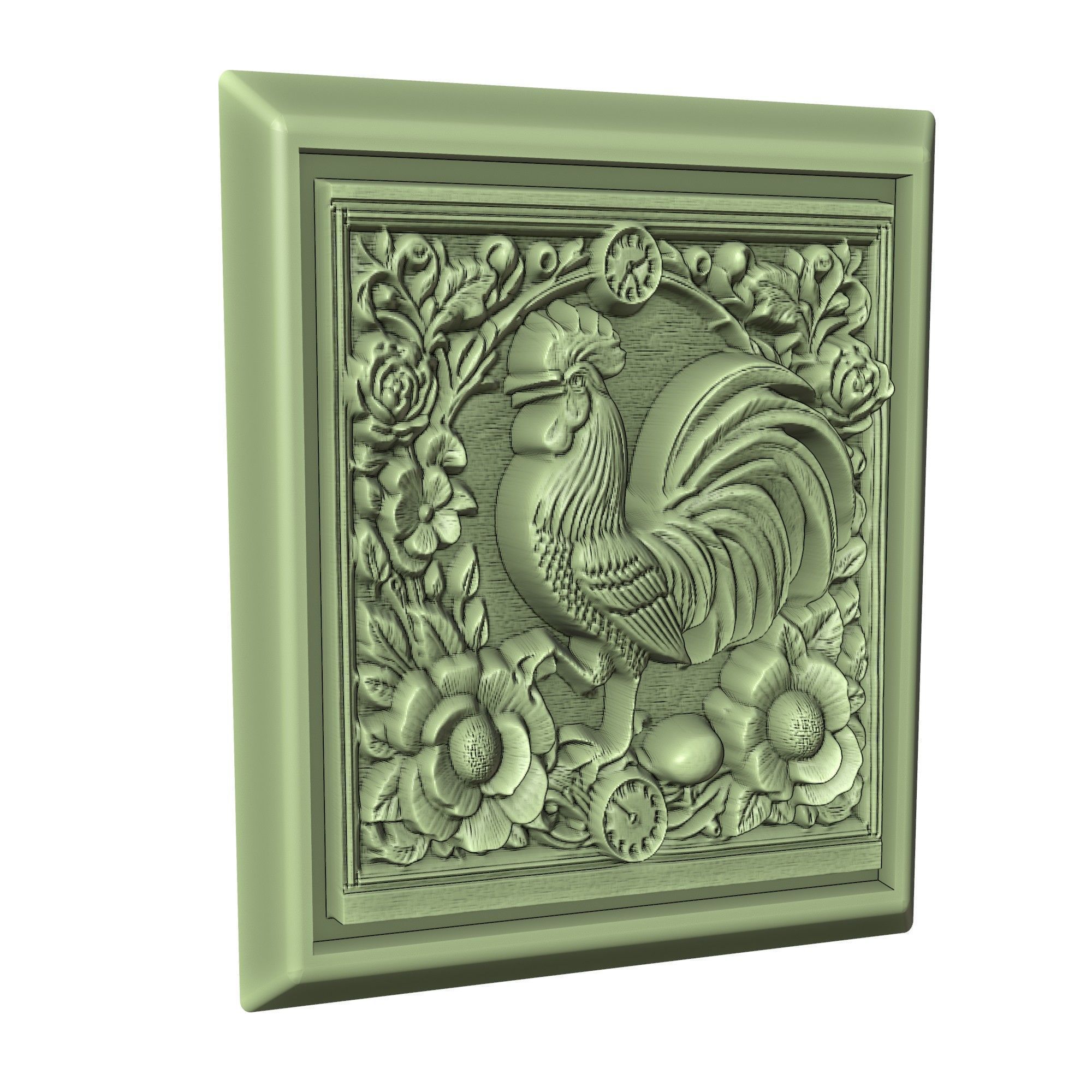 Rooster Animal 3D print model_3