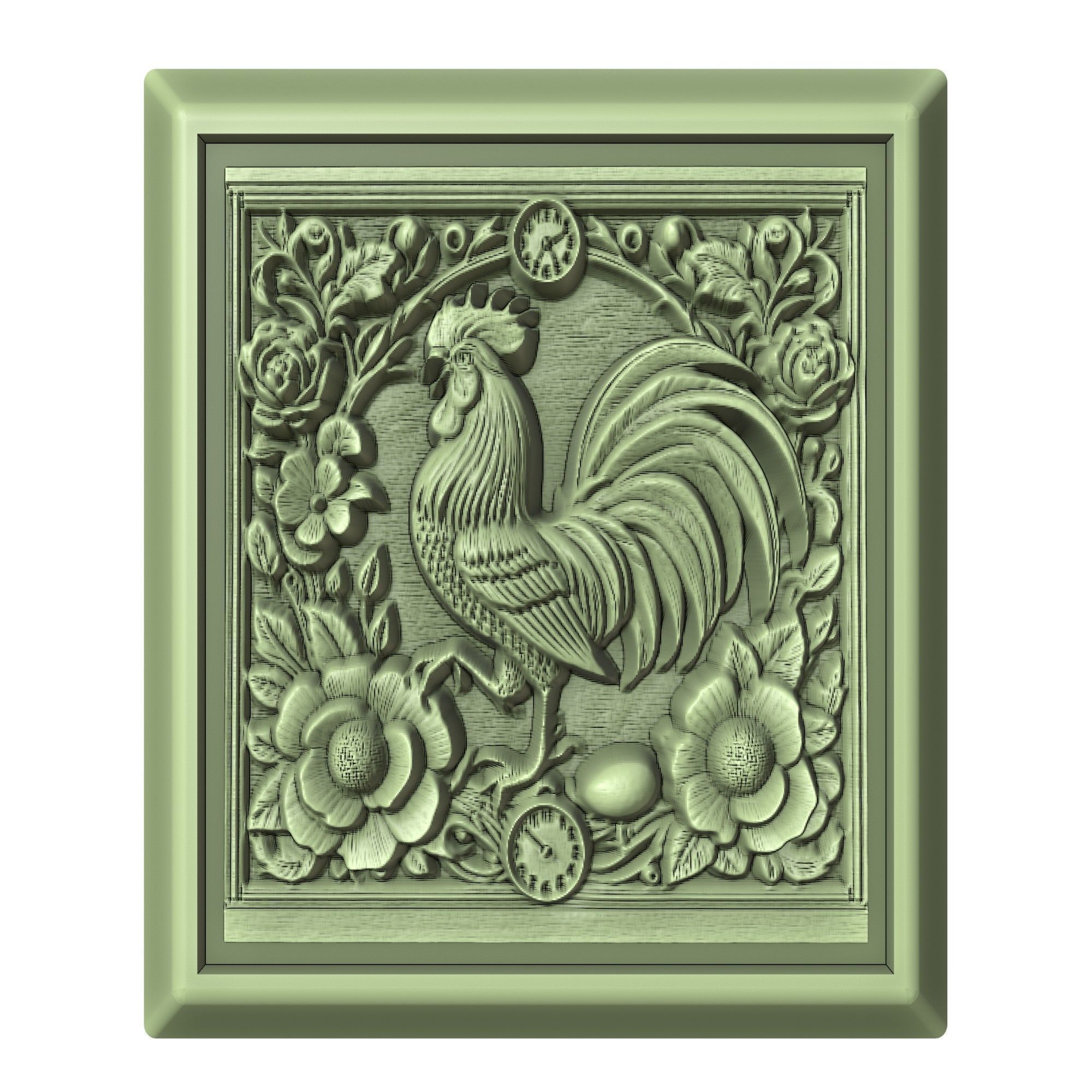 Rooster Animal 3D print model_2