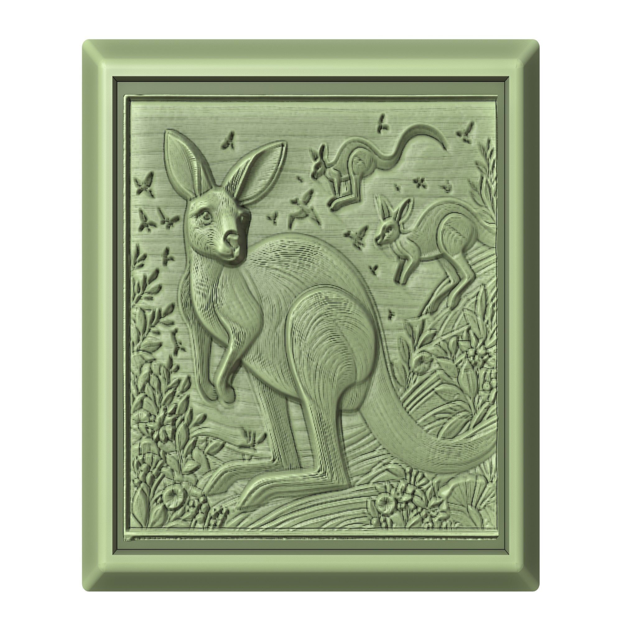 Kangaroo Animal 3D print model_2