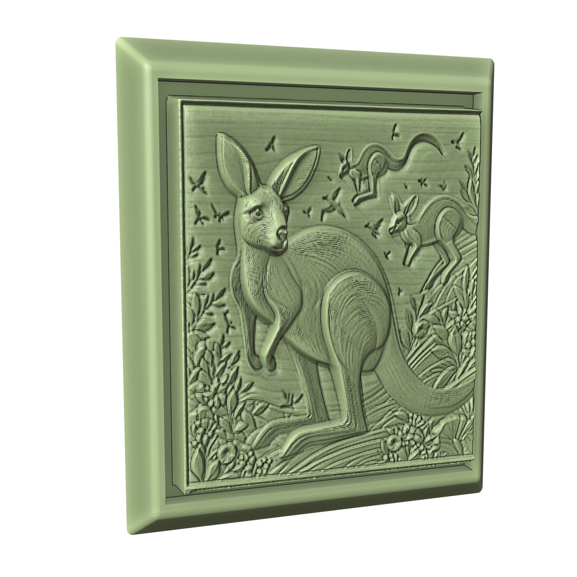 Kangaroo Animal 3D print model_3