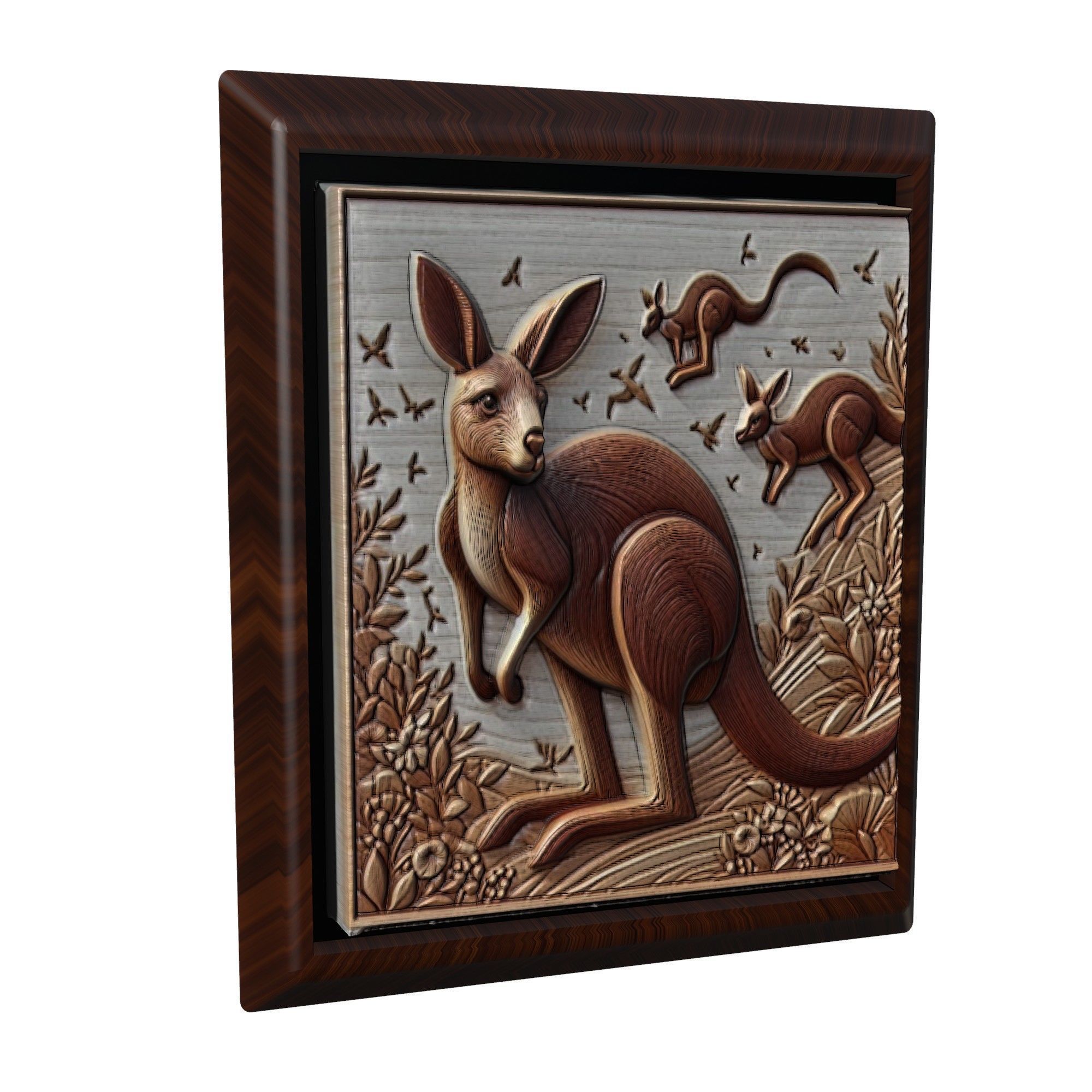 Kangaroo Animal 3D print model_1