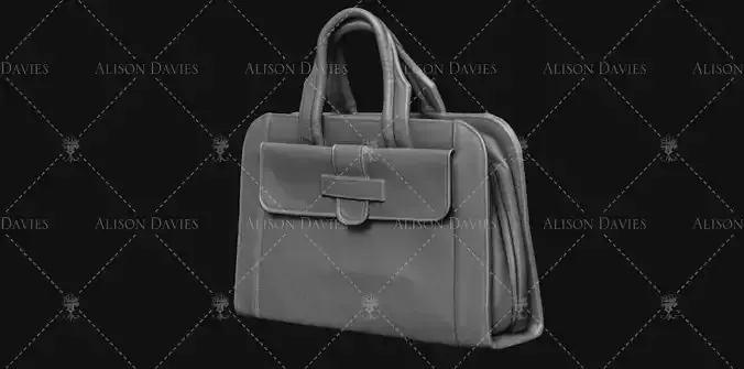 3d Printable Handbag case or briefcase original size 12th scale 3D print model