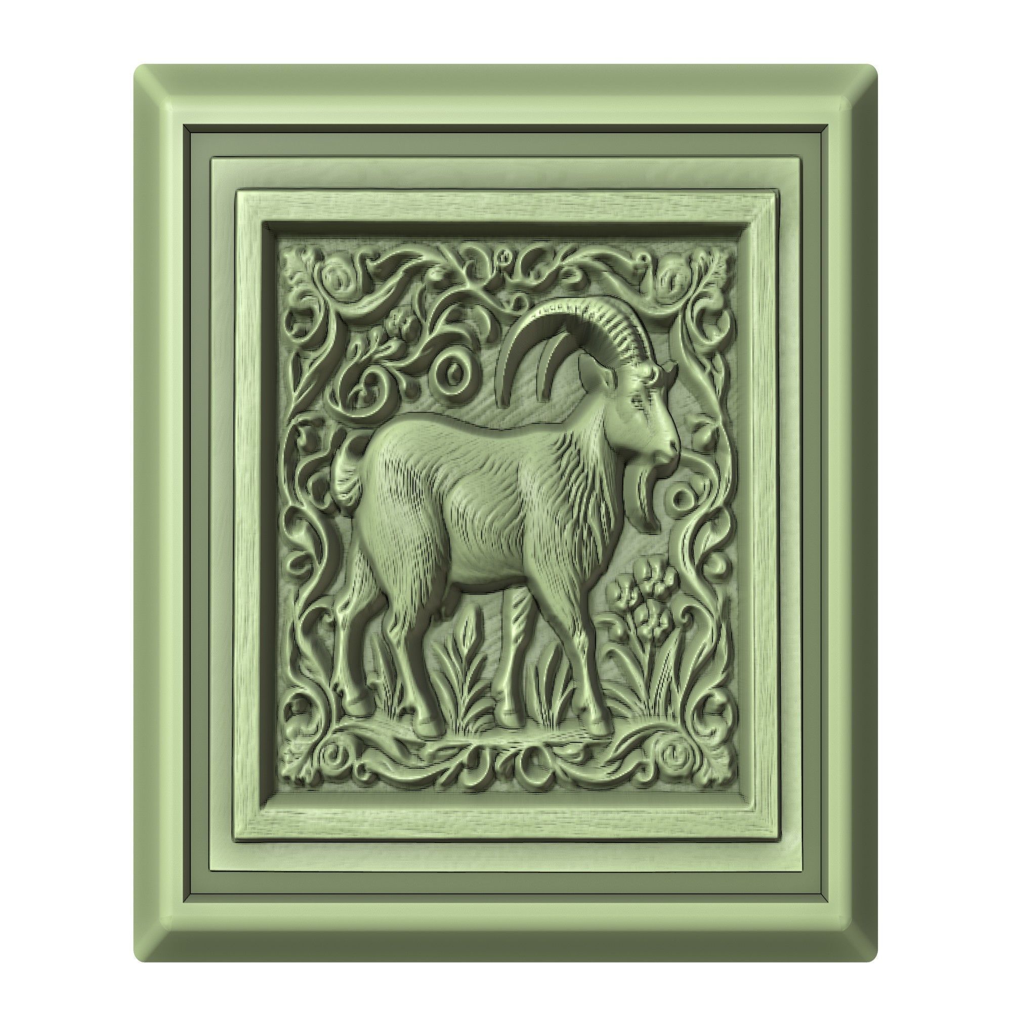 Goat Animal 3D print model_2