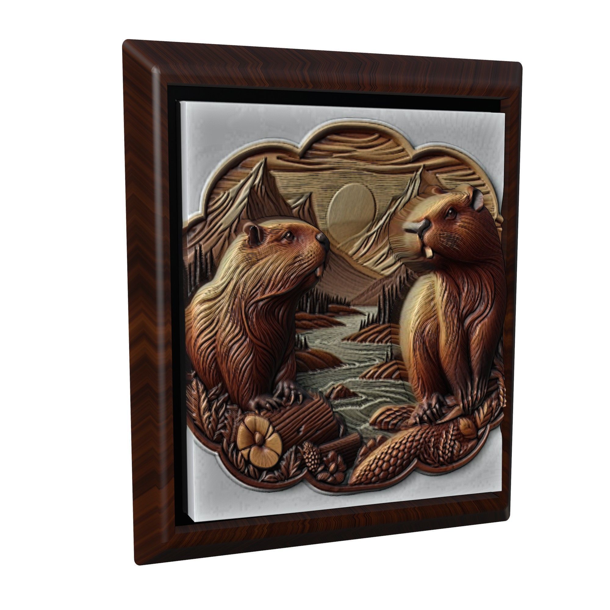 Beaver Animal 3D print model_1