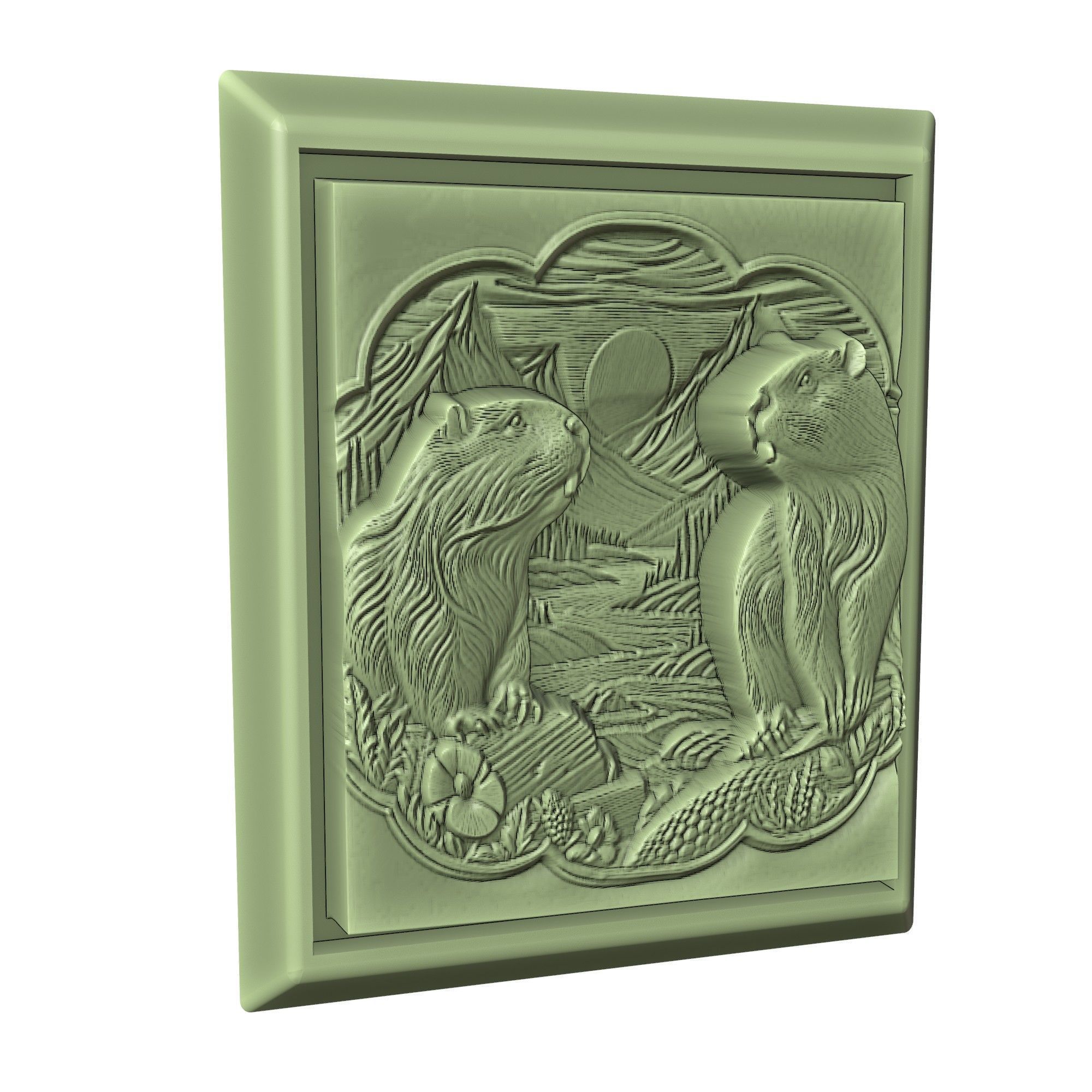 Beaver Animal 3D print model_3