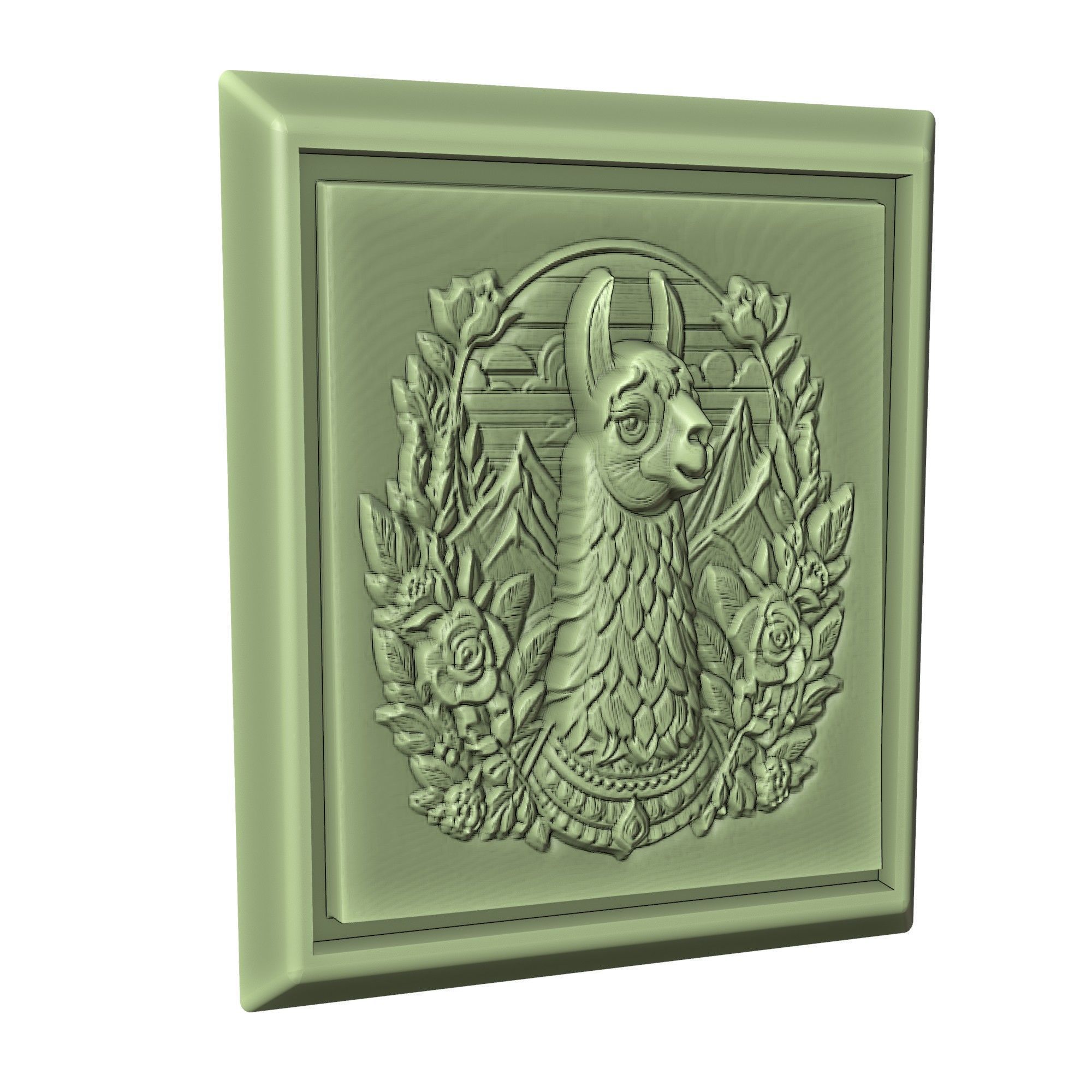 Llama Animal 3D print model_3