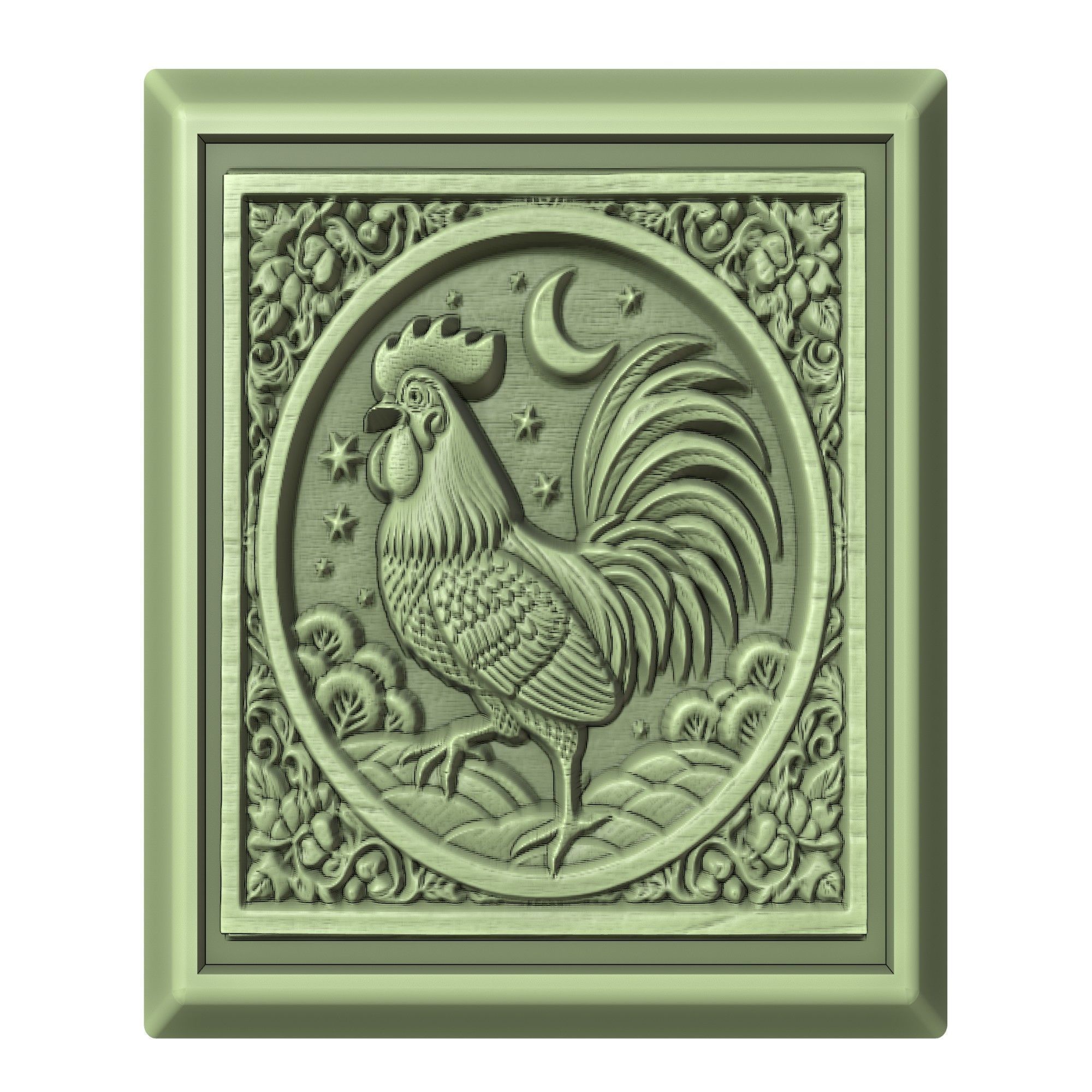 Chicken Animal 3D print model_2