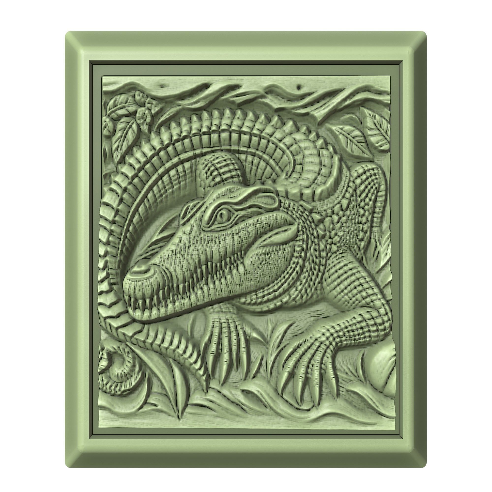 Crocodile Animal 3D print model_2