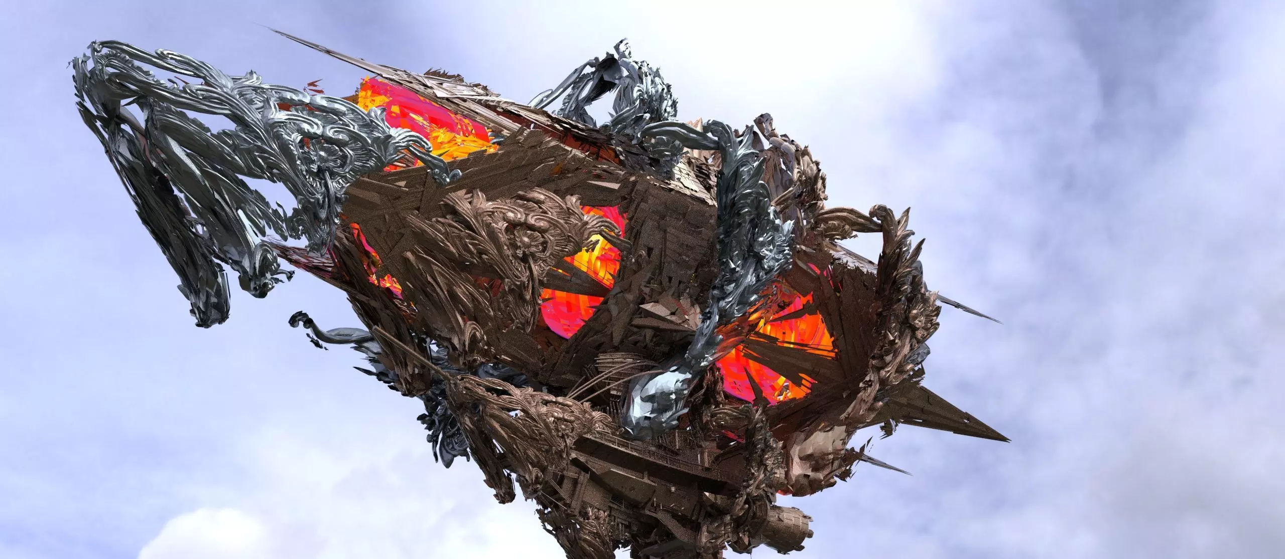 Solar powered jet air zeppelin 3 3D model_0