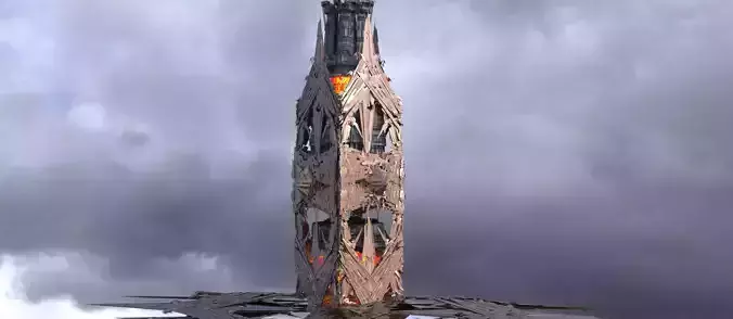 Grand Japanese Dragon zeppelin structure 