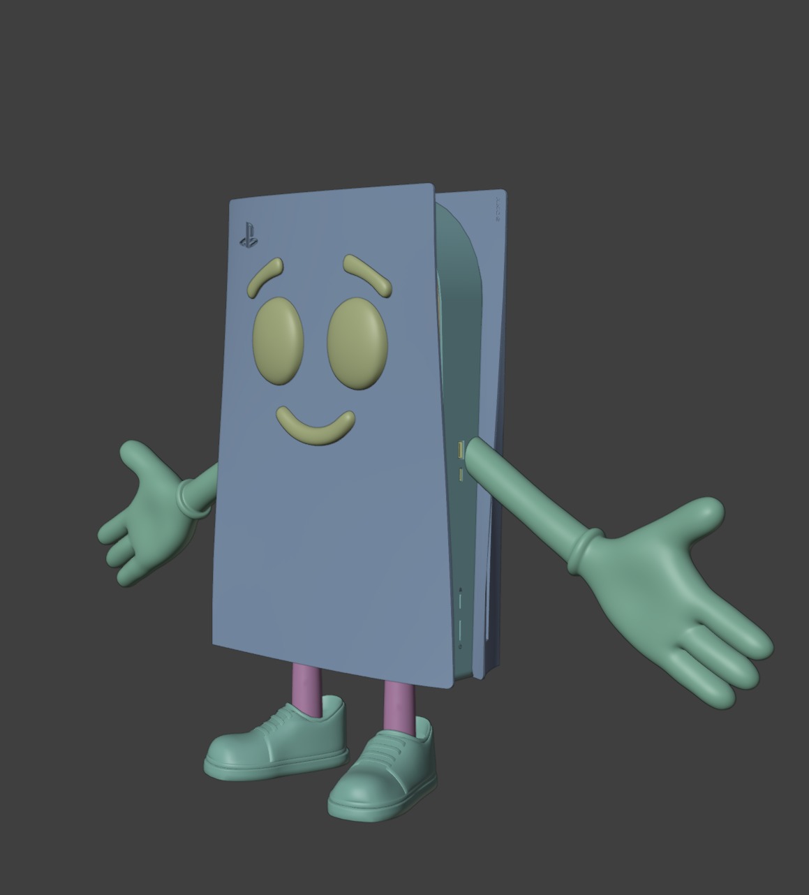 PS5 Character 3D model_2