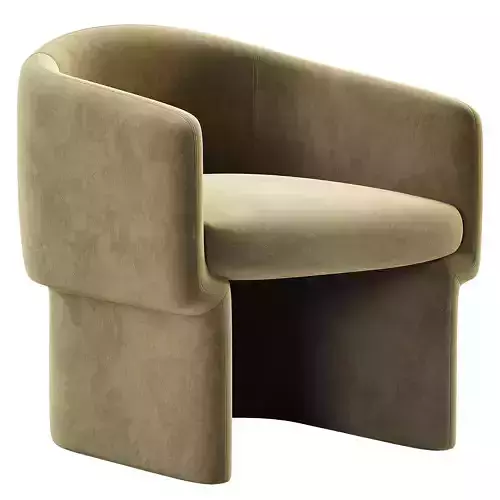 Barrel Chair Low-poly 3D model