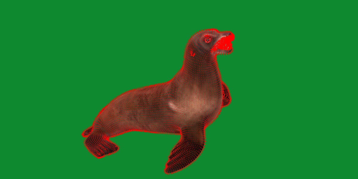 Sea Lion Low-poly 3D model_13