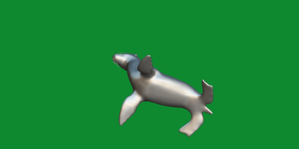 Sea Lion Low-poly 3D model_9