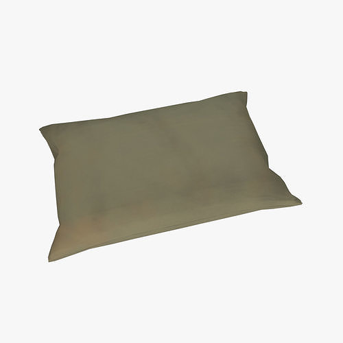 Medieval Bed Pillow V5 Low-poly 3D model