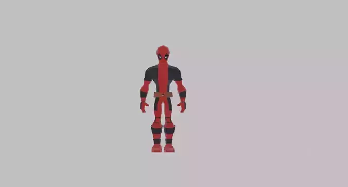Deadpool Lowpoly