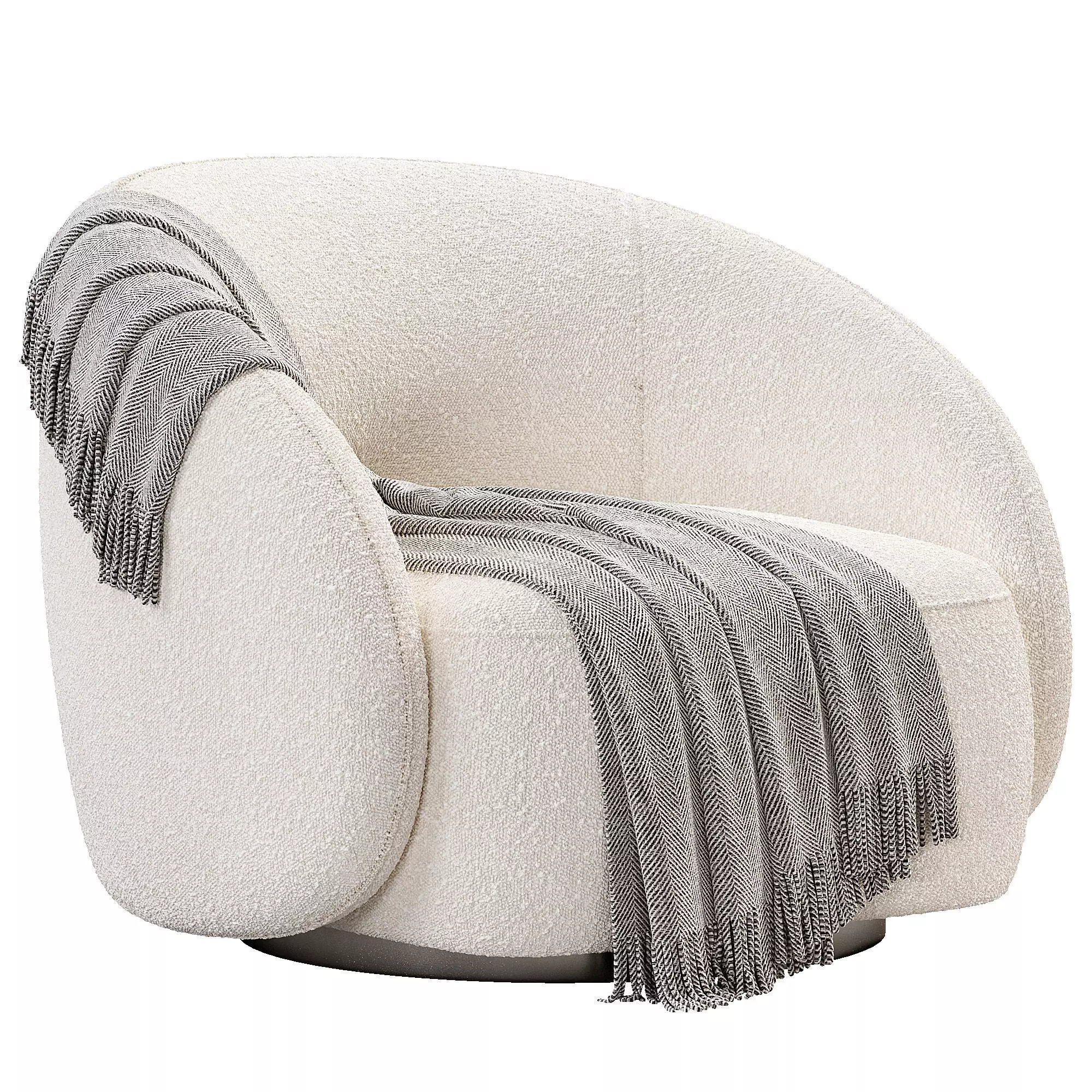 Swivel Chair Amore Low-poly 3D model