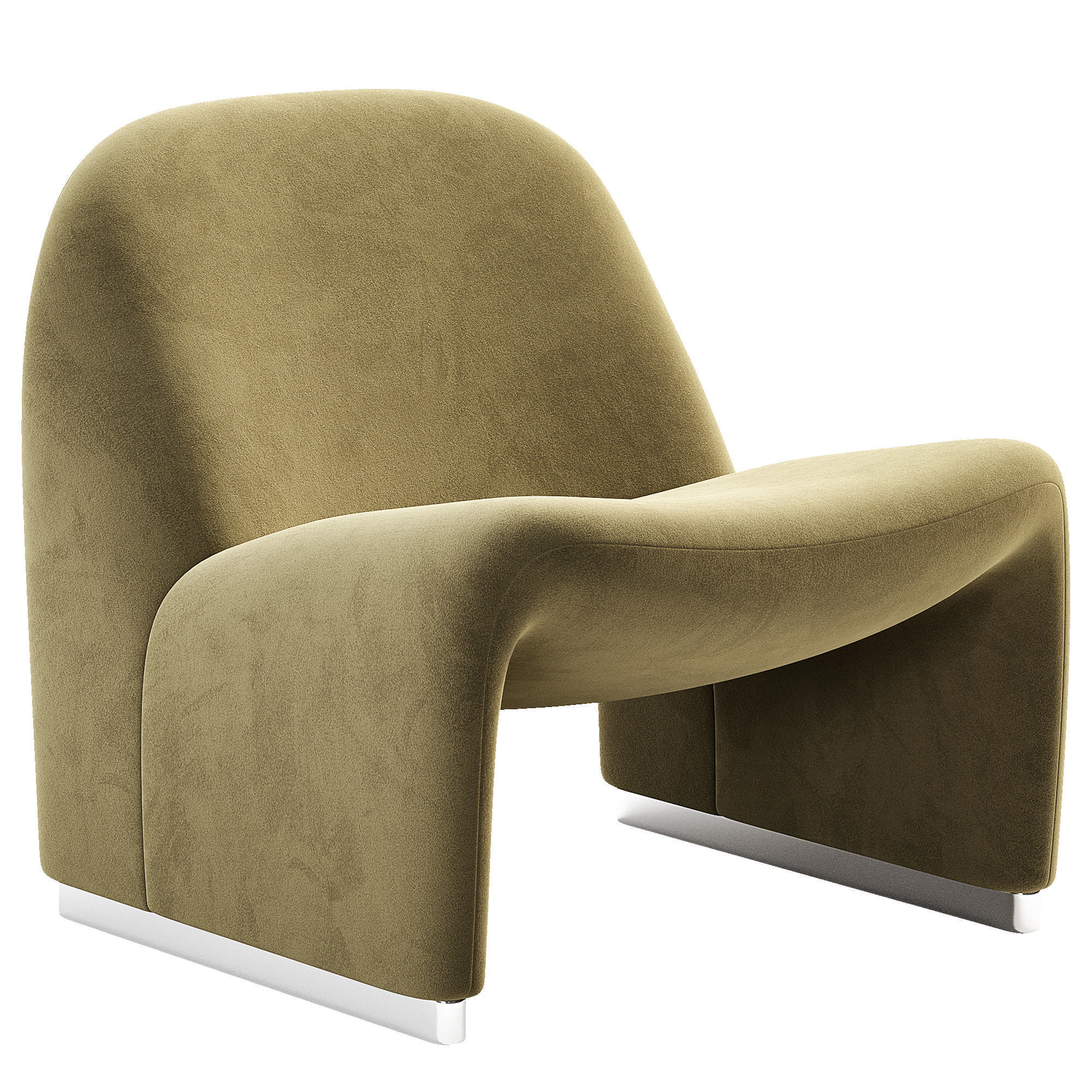 Alky Chair Attributed To Giancarlo Piretti For Anonima  Low-poly 3D model_3