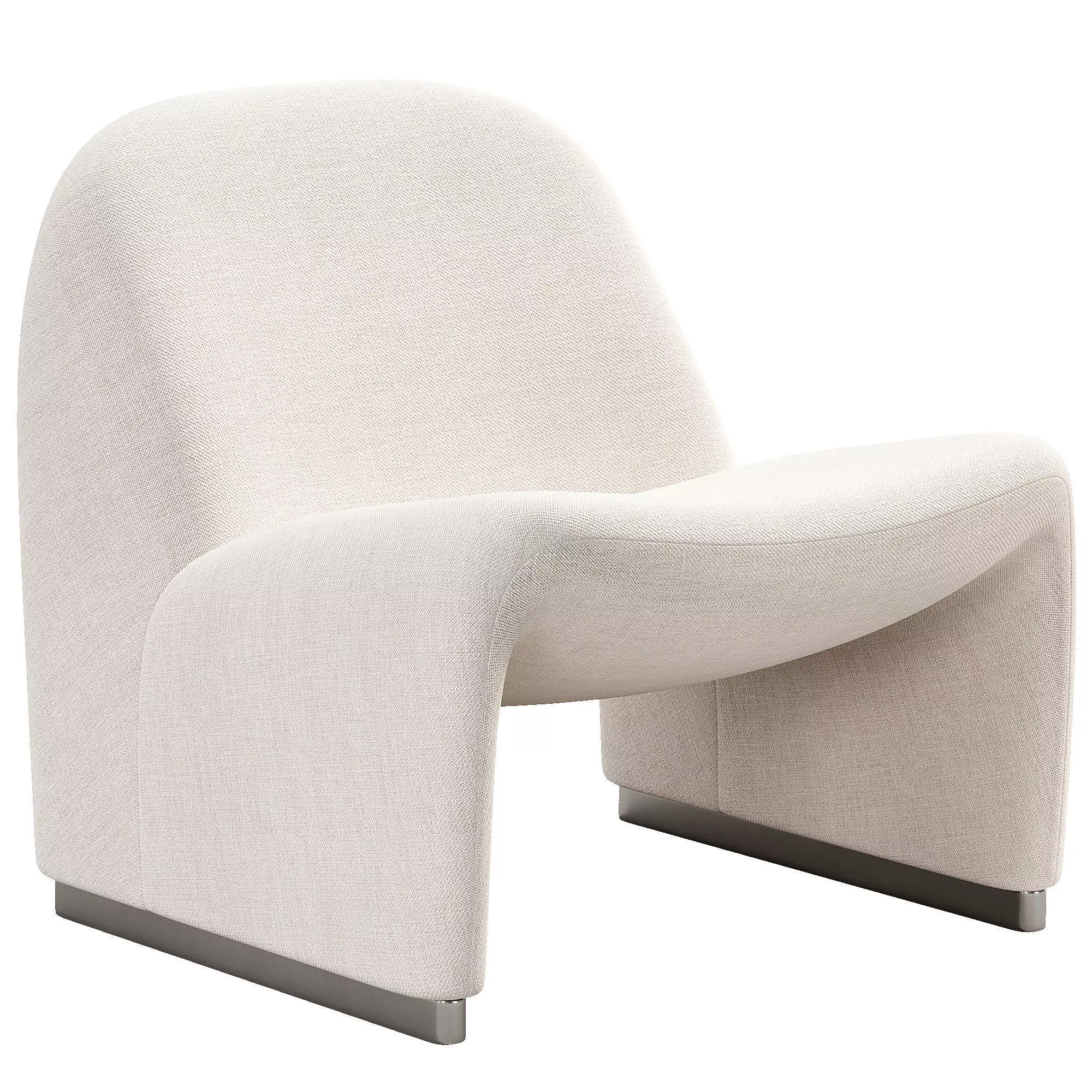 Alky Chair Attributed To Giancarlo Piretti For Anonima  Low-poly 3D model_0