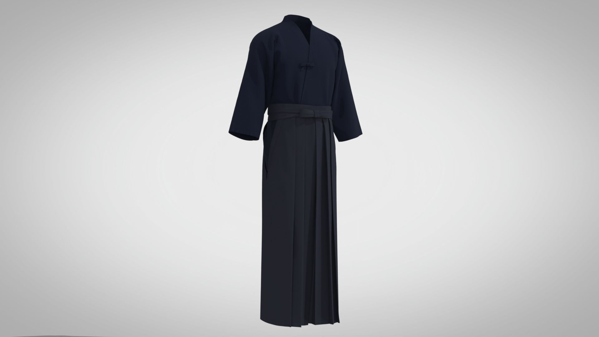 Style3D Hakama 3D model_6