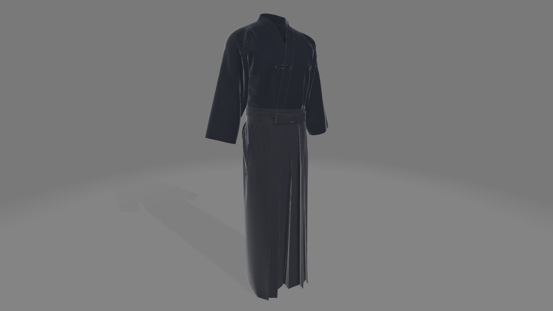 Style3D Hakama 3D model_9