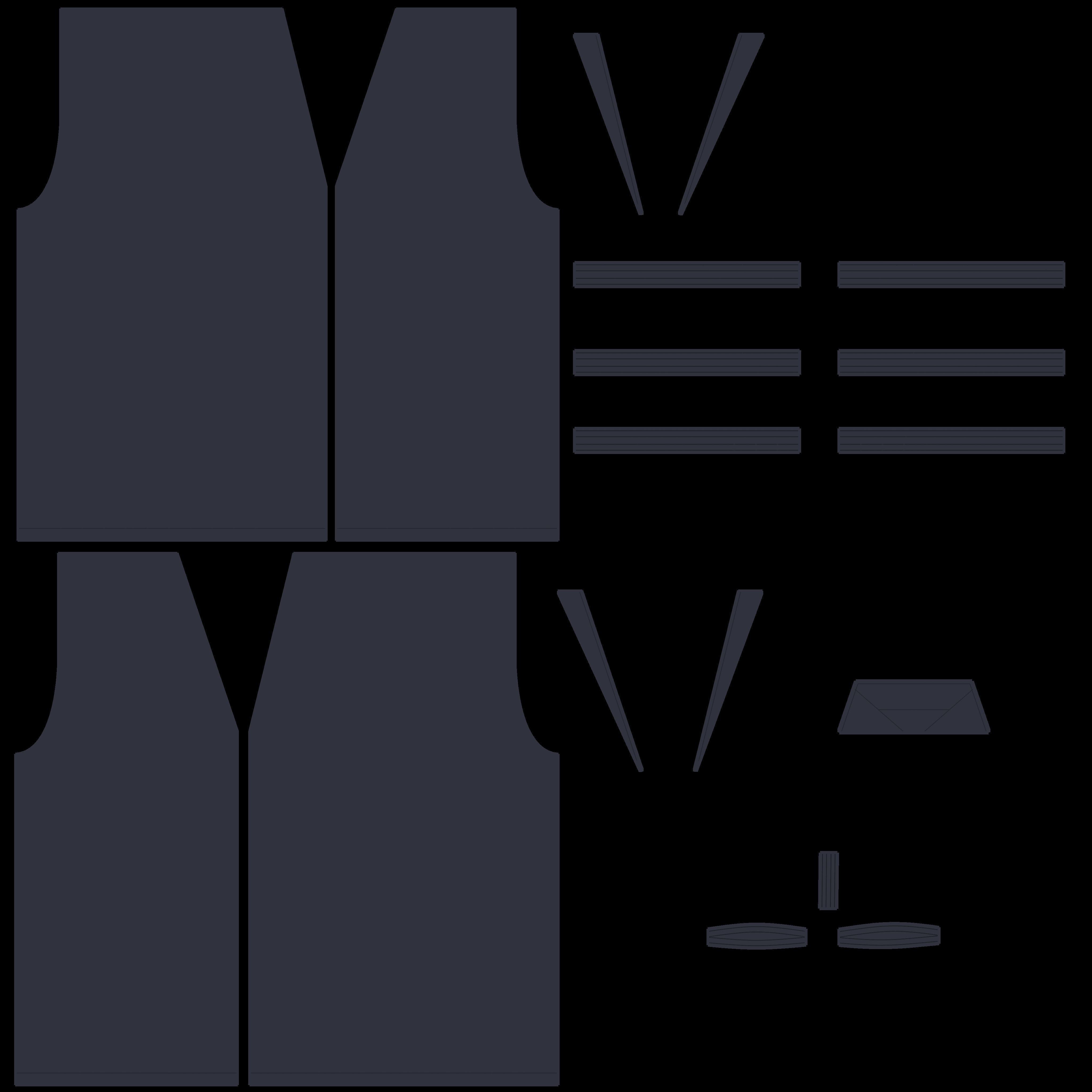 Style3D Hakama 3D model_11