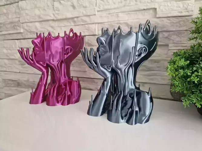 Melted Girl Vase 3D print model