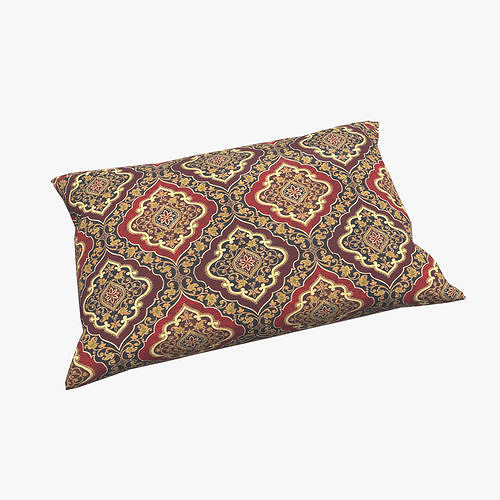Medieval Bed Pillow V11 Low-poly 3D model