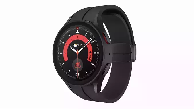 Samsung Galaxy Watch 5 Pro Black Titanium 3ds Max
