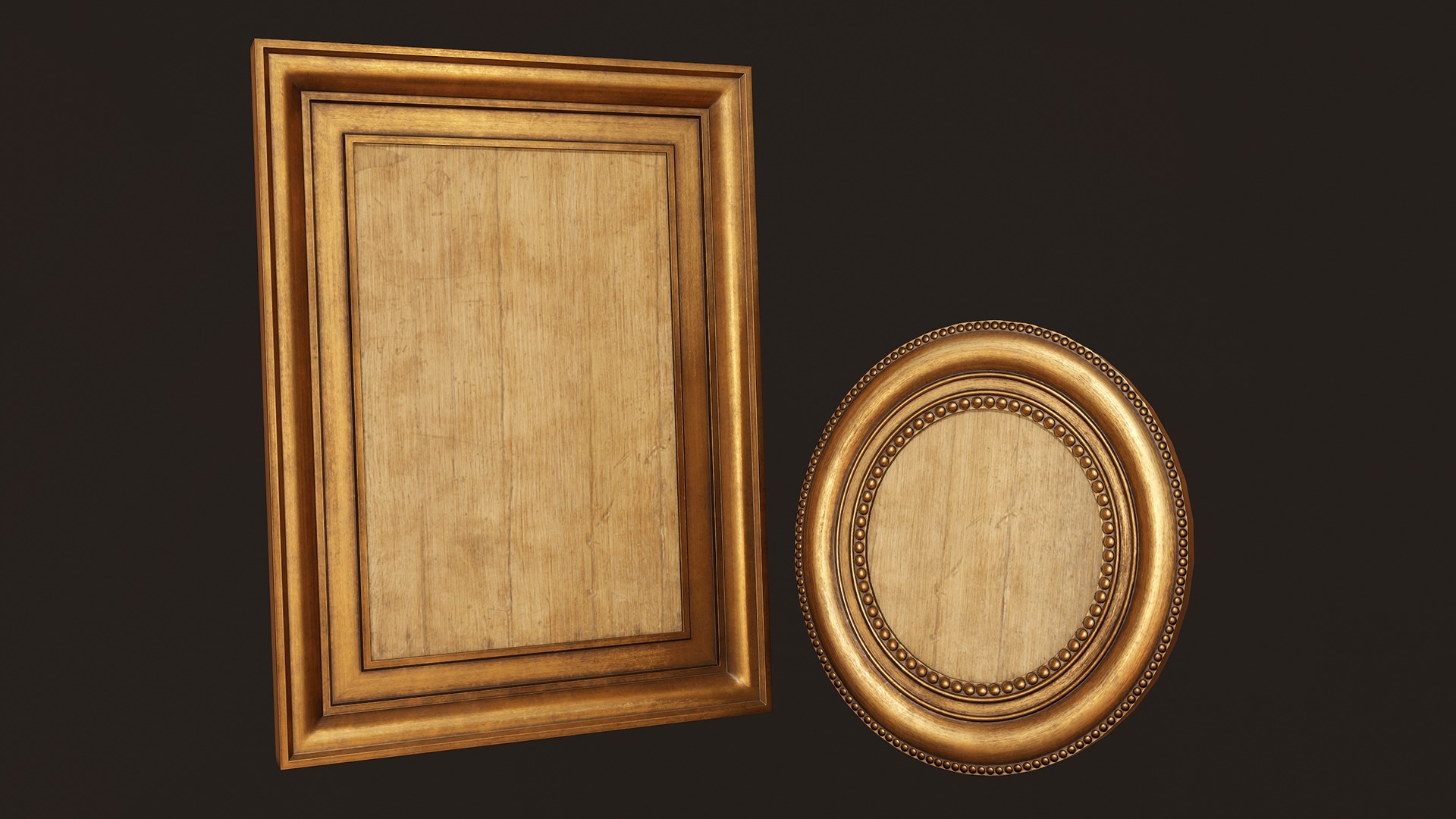 Picture Frames - PBR Game Ready  Free low-poly 3D model_1