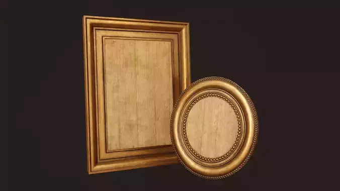Picture Frames - PBR Game Ready  Free low-poly 3D model