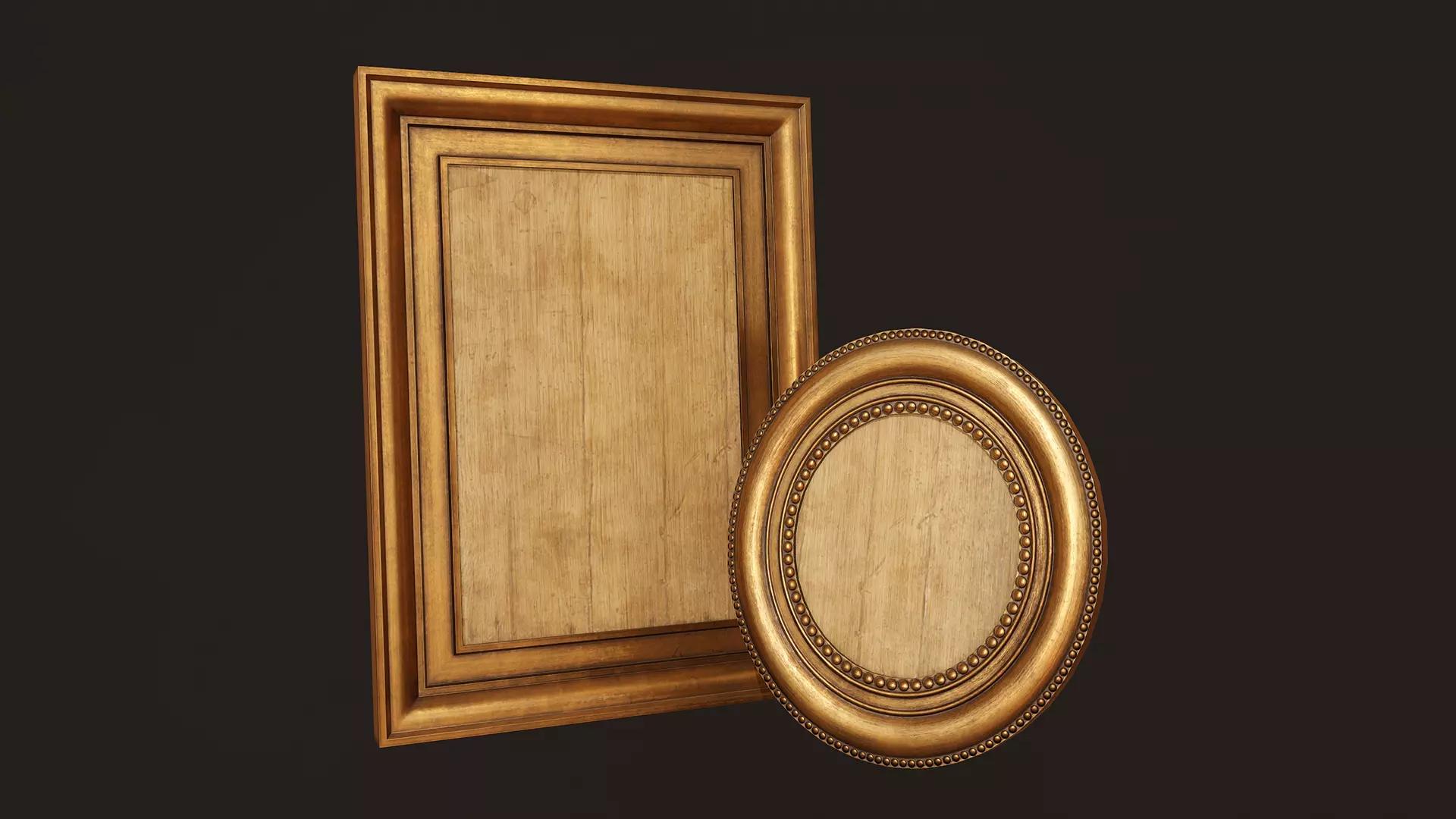 Picture Frames - PBR Game Ready  Free low-poly 3D model_0
