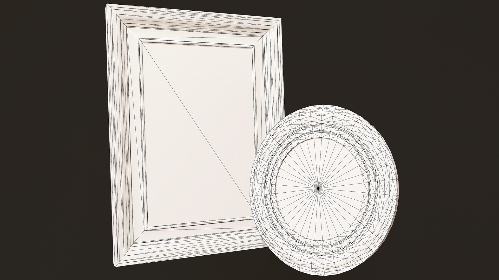 Picture Frames - PBR Game Ready  Free low-poly 3D model_6