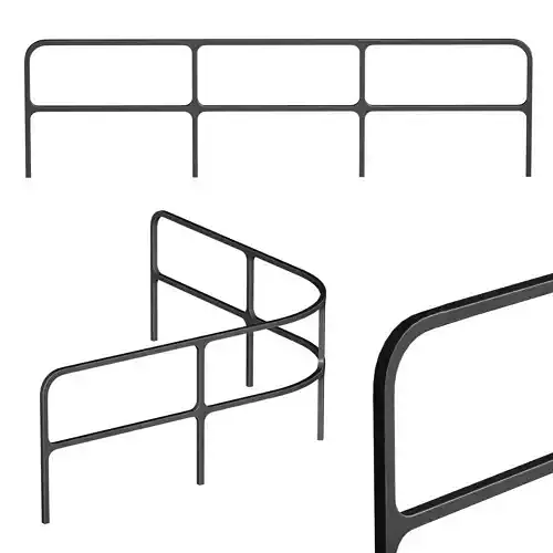 Metal fencing for embankment fence