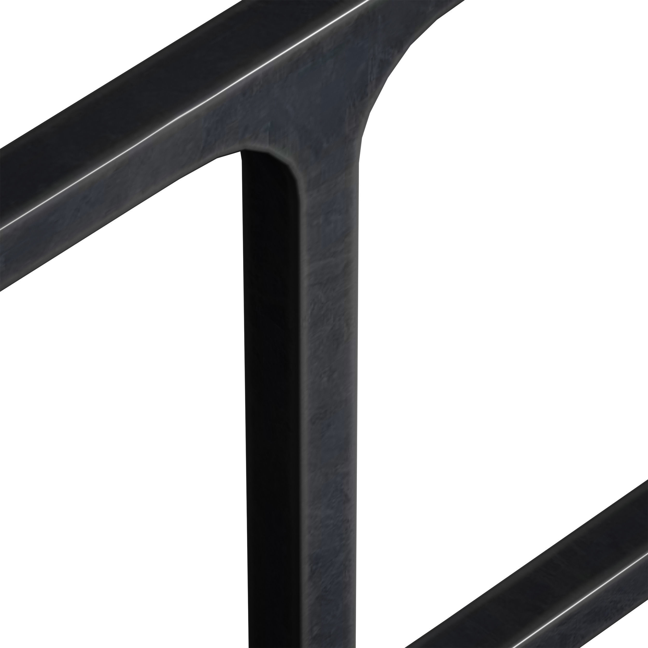 Metal fencing for embankment fence 3D model_15