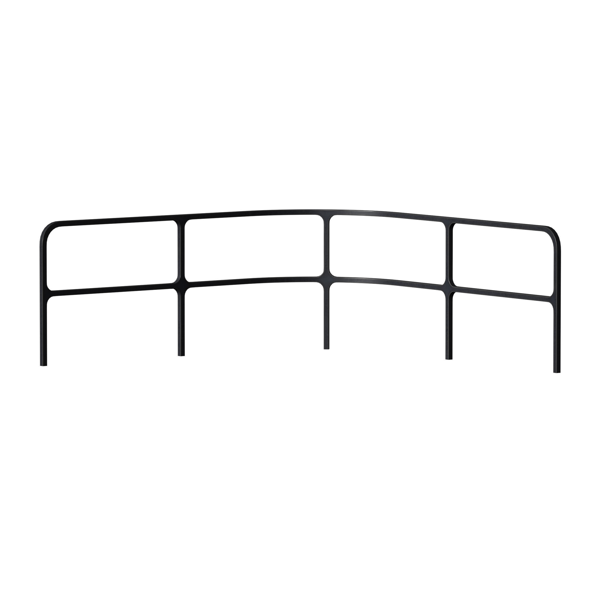 Metal fencing for embankment fence 3D model_9