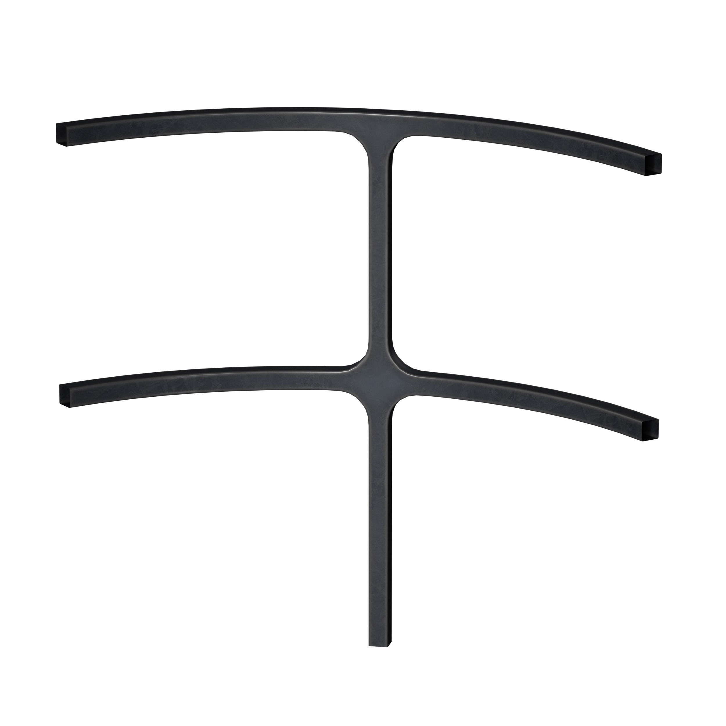 Metal fencing for embankment fence 3D model_8