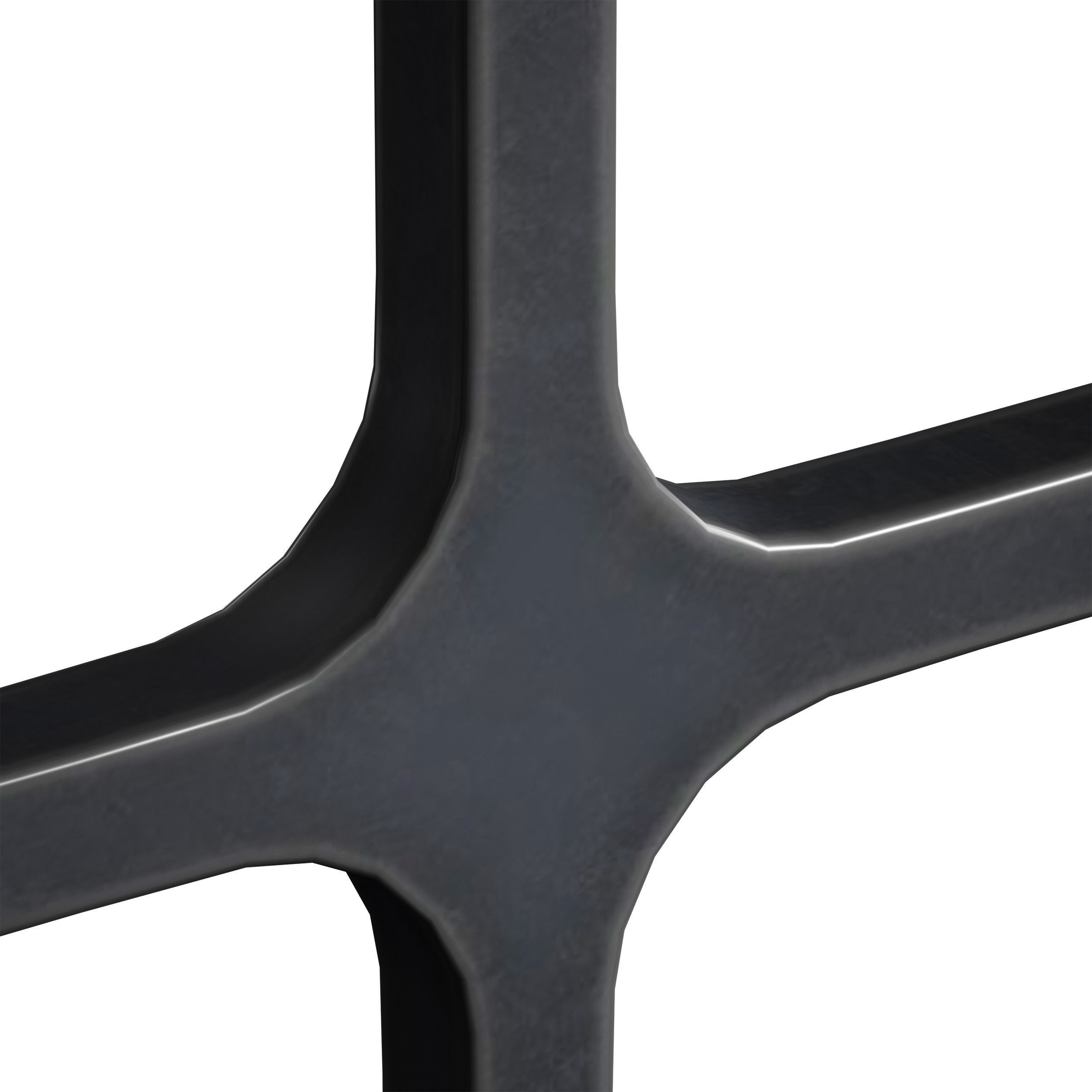 Metal fencing for embankment fence 3D model_16