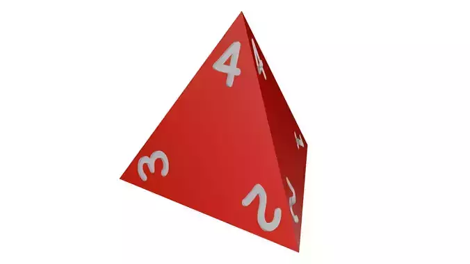 Dungeons and Dragons D4 Die Re-Modeled