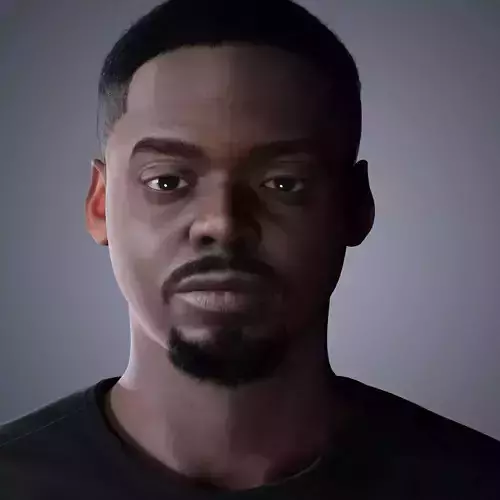 Daniel Kaluuya Character 3D Model Low-poly Low-poly 3D model