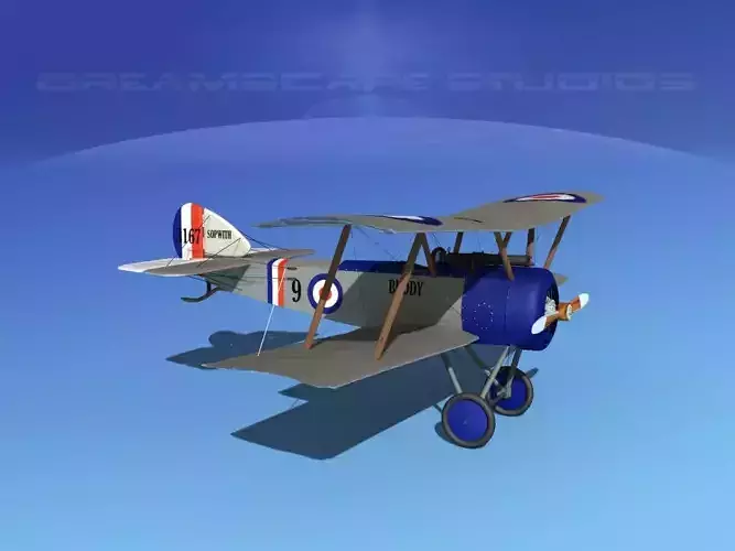 Sopwith Pup Fighter 3D model
